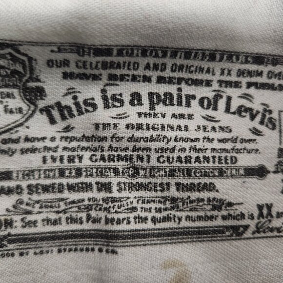 Levis 501 VTG Jeans Men 40x30 Red Denim Straight Leg Original‎ Fit 537303 L5155 - Picture 8 of 8